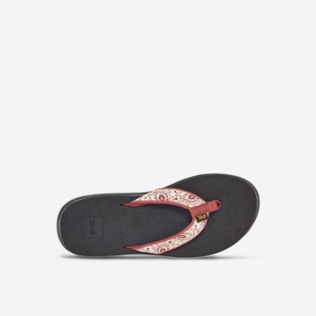 Doria Burnt Henna Teva Voya Flip Women's Flip Flops | 4L5NGAG