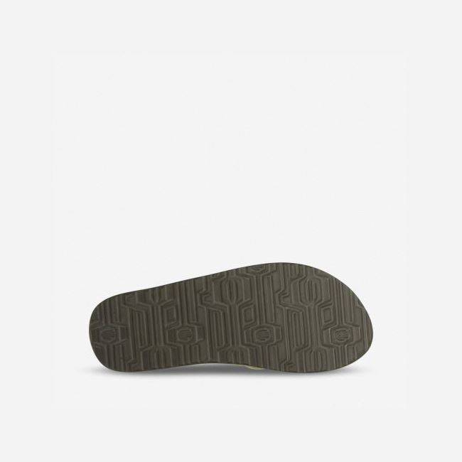 Dune Teva Mush II Canvas Men's Flip Flops | BT1VRDJ