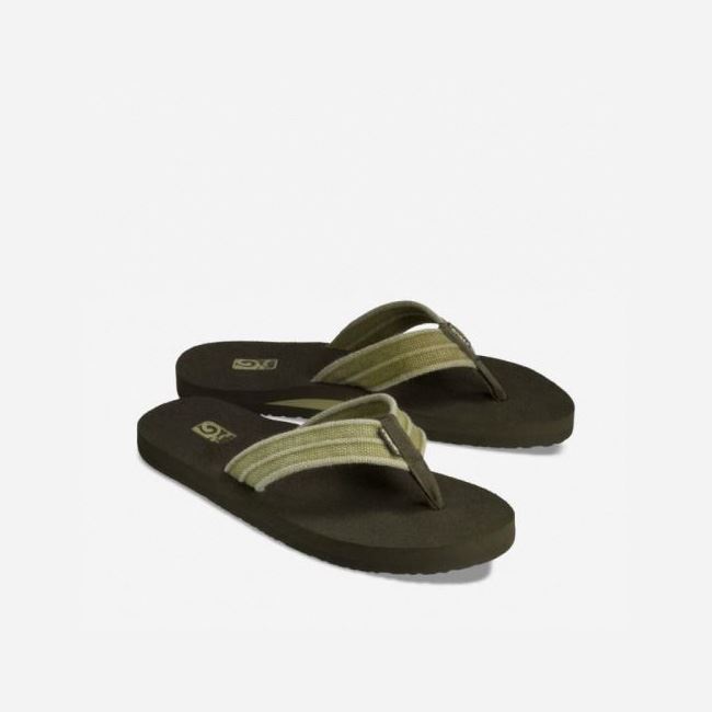 Dune Teva Mush II Canvas Men's Sandals | 7UFJ7MM