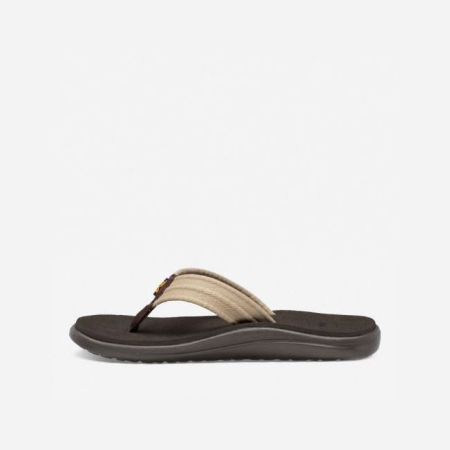 Dune Teva Voya Canvas Flip Men's Sandals | TY88H78