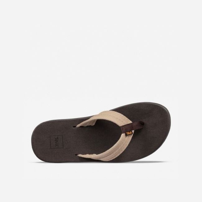 Dune Teva Voya Canvas Flip Men's Sandals | TY88H78