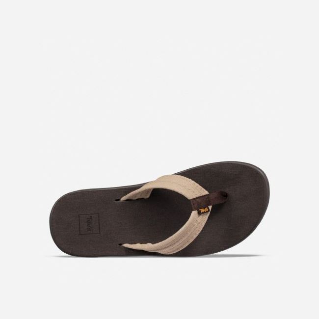 Dune Teva Voya Canvas Men's Flip Flops | FBIMCGT