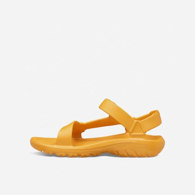 Flower Orange Teva Hurricane Drift Men's Sandals | 8LRFDFI