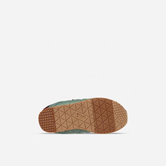 Green Teva Ember Moc Kids' Slippers | K5P262P