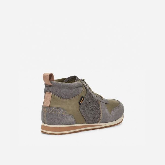 Grey / Olive Teva Highside '84 Mid Men's Boots | UM0QAZL