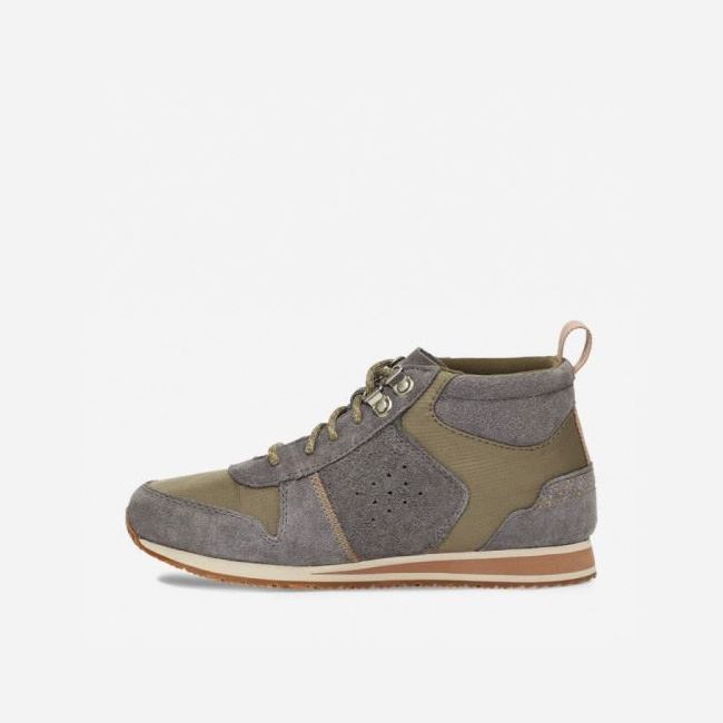 Grey / Olive Teva Highside '84 Mid Women's Shoes | Q52TXJV