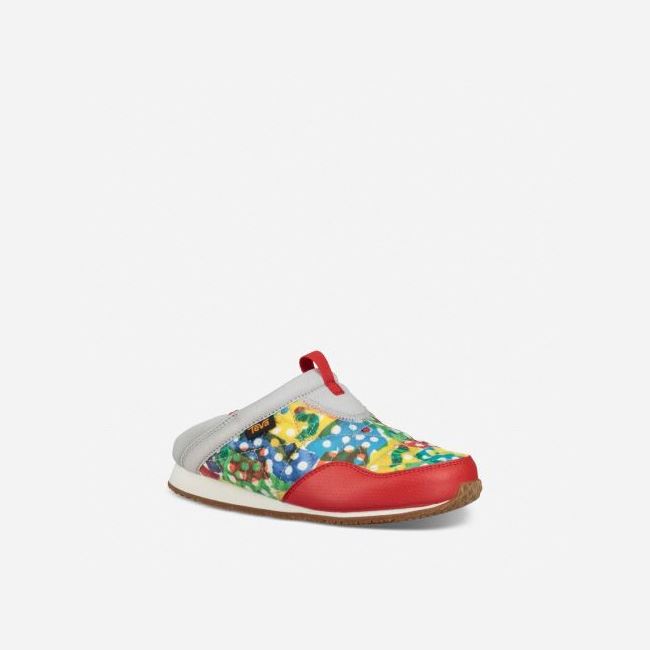 Grey / Red Teva Ember Moc - Hungry Caterpillar Kids' Slippers | HXZT57V