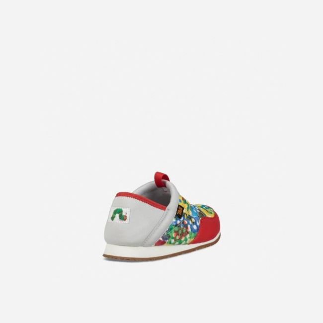 Grey / Red Teva Ember Moc - Hungry Caterpillar Kids' Slippers | HXZT57V