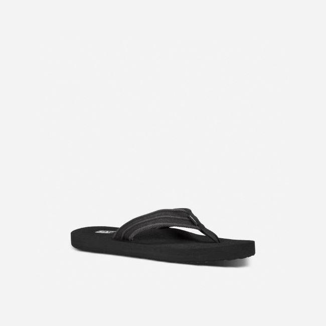 Grey Teva Mush II Canvas Men's Flip Flops | OZZ7B71