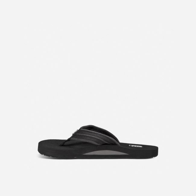 Grey Teva Mush II Canvas Men's Flip Flops | OZZ7B71