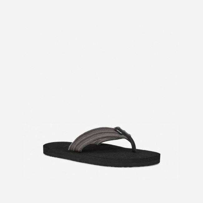 Grey Teva Mush II Canvas Men's Sandals | 3RNHRRI