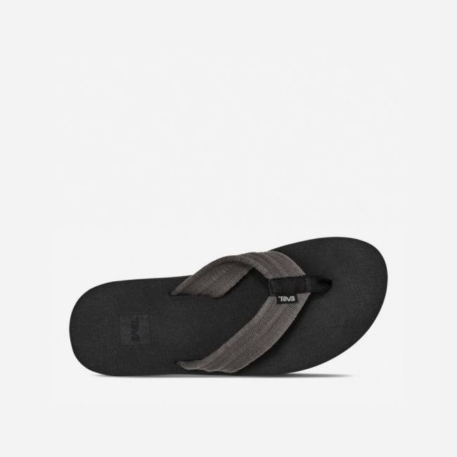 Grey Teva Mush II Canvas Men's Sandals | 3RNHRRI