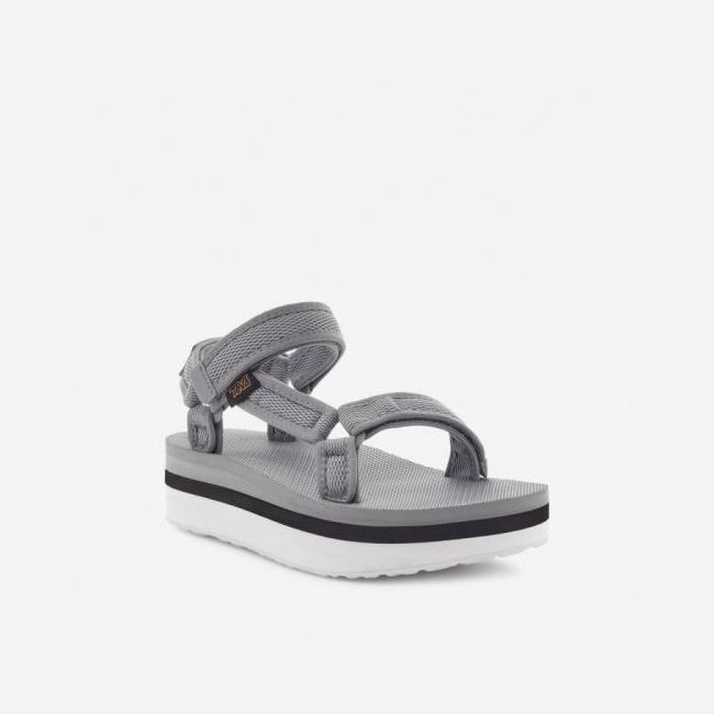 Griffin Teva Flatform Universal Mesh Print Women's Flatforms | QHZQK5R