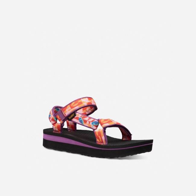 Hummingbird Gloxinia Teva Midform Universal Women's Flatforms | JP4OQQ8