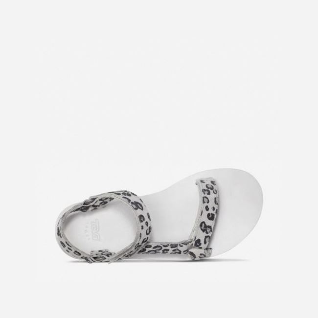 Leopard White Teva Midform Universal Leopard Women's Flatforms | T4A9R5S