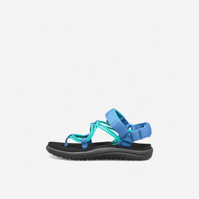 Light Green / Dark Blue Teva Voya Infinity Kids' Sandals | SXJ1IAZ