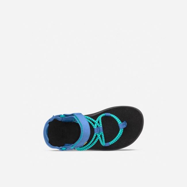 Light Green / Dark Blue Teva Voya Infinity Kids' Sandals | SXJ1IAZ