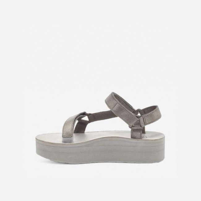 Metal Teva Flatform Universal Leather Women's Flatforms | D1AQXP2