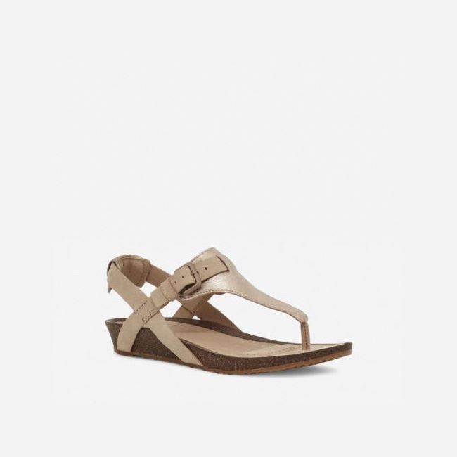 Metal Teva Mahonia 3-Point Metallic Women's Sandals | A80GRAW