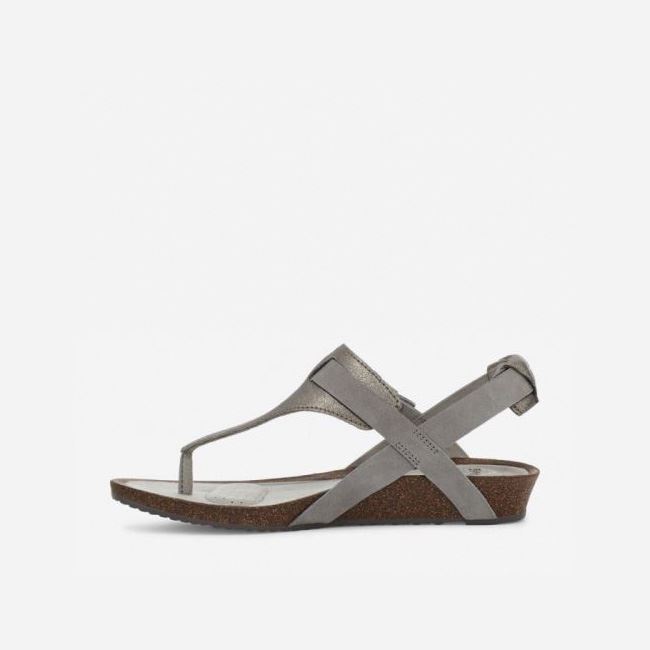 Metal Teva Mahonia 3-Point Metallic Women's Sandals | Y4GOBBQ