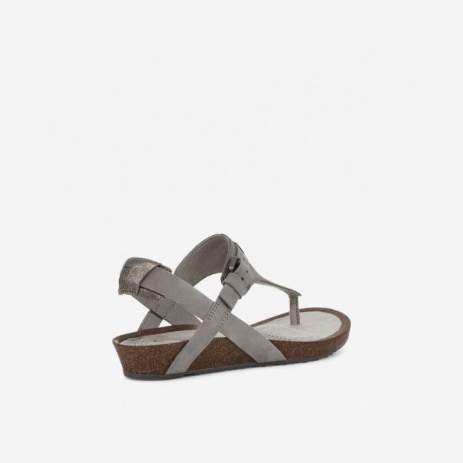 Metal Teva Mahonia 3-Point Metallic Women's Sandals | Y4GOBBQ