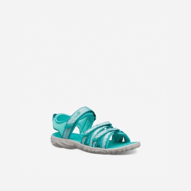 Metal Turquoise Blue Teva Tirra Kids' Sandals | C0YB616