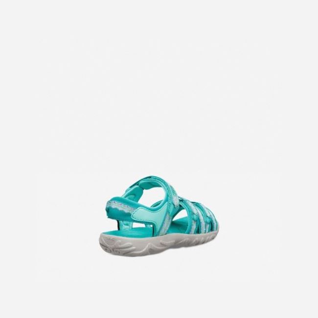 Metal Turquoise Blue Teva Tirra Kids' Sandals | C0YB616