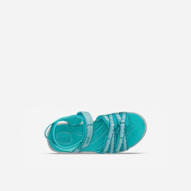 Metal Turquoise Blue Teva Tirra Kids' Sandals | C0YB616