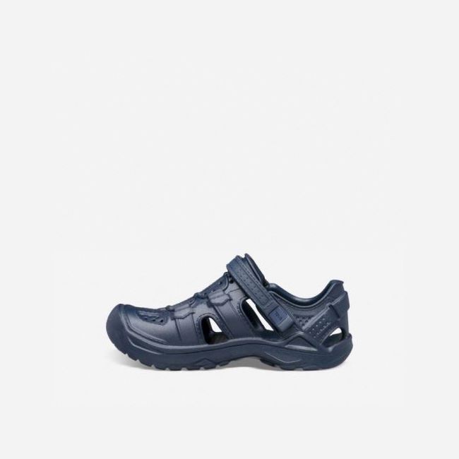 Navy Teva Omnium Drift Kids' Sandals | NR8RYNV