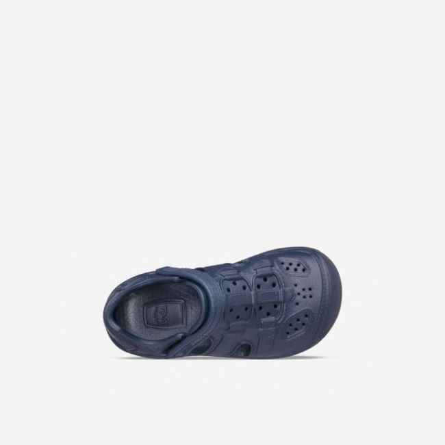 Navy Teva Omnium Drift Kids' Sandals | NR8RYNV