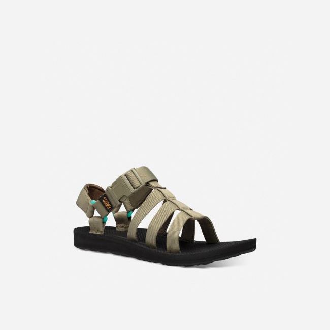 Olive / Light Green Teva Original Dorado Women's Sandals | VX1WLG0