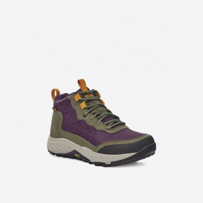 Olive / Purple Teva Ridgeview Mid Women's Boots | MBTV4DI