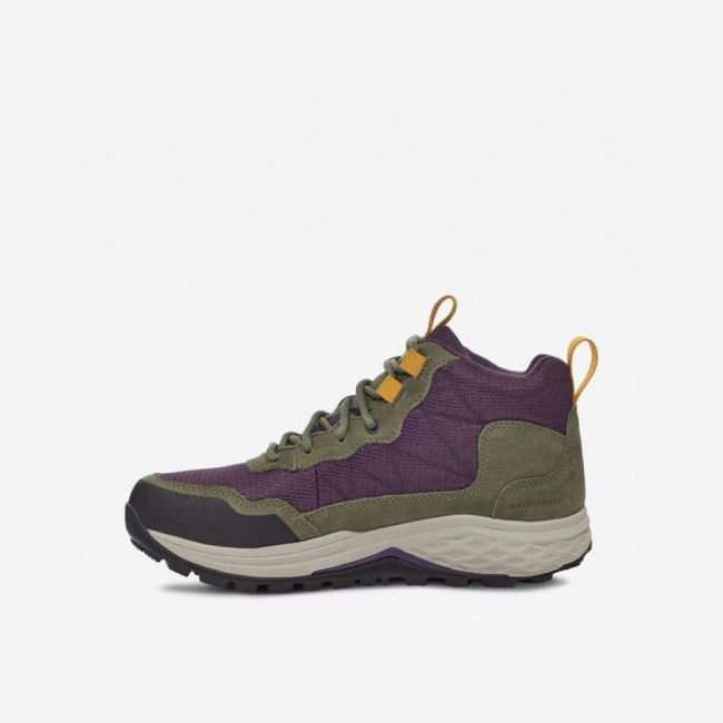 Olive / Purple Teva Ridgeview Mid Women's Boots | MBTV4DI