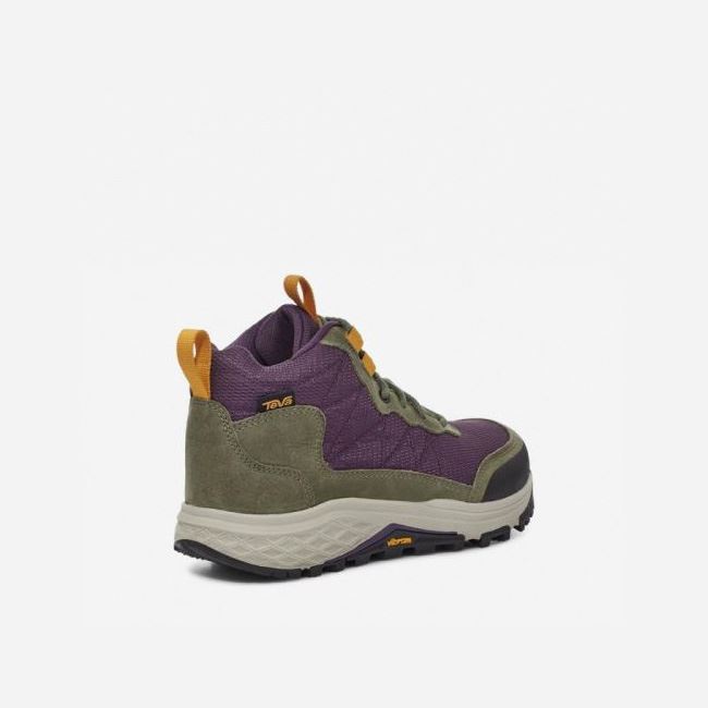 Olive / Purple Teva Ridgeview Mid Women's Boots | MBTV4DI