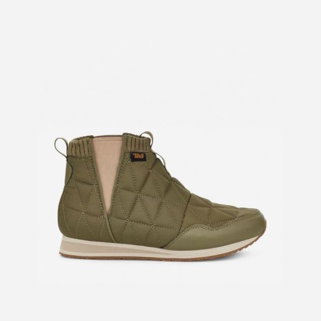 Olive Teva Ember Mid Women\'s Shoes | UTIZHOQ