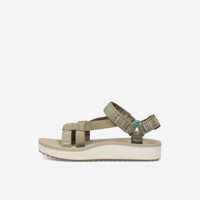 Olive Teva Midform Arivaca Women's Sandals | OX9EY9U