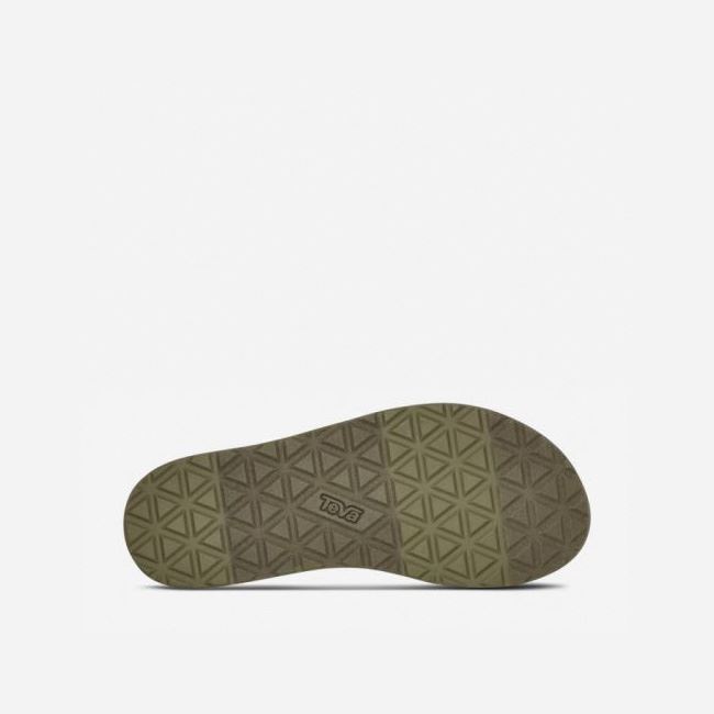 Olive Teva Midform Universal Women's Flatforms | 7ESDL9M