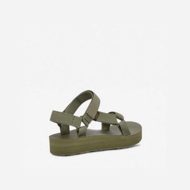 Olive Teva Midform Universal Women's Sandals | P78OKGM