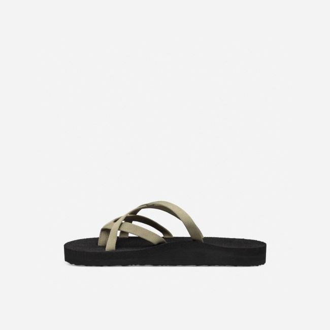 Olive Teva Olowahu Women's Flip Flops | 0JNUZE6