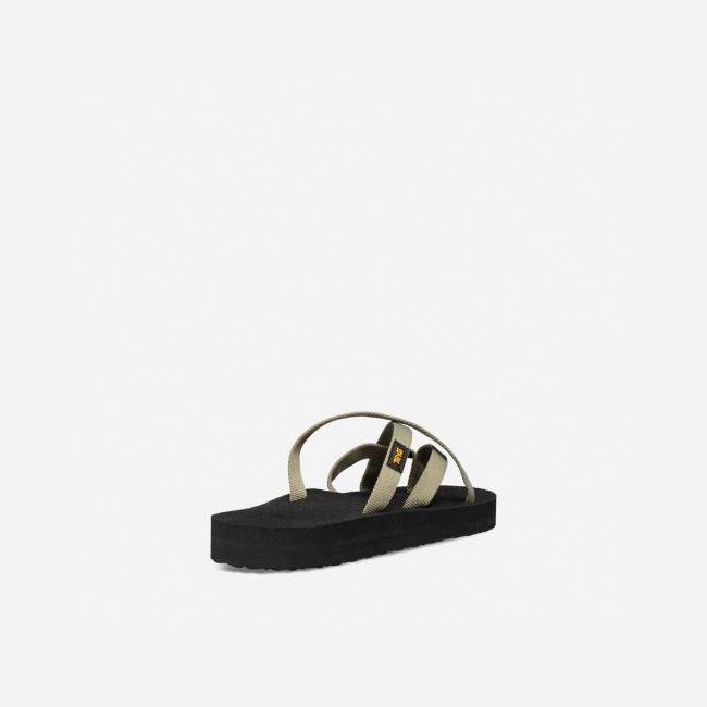 Olive Teva Olowahu Women's Flip Flops | 0JNUZE6