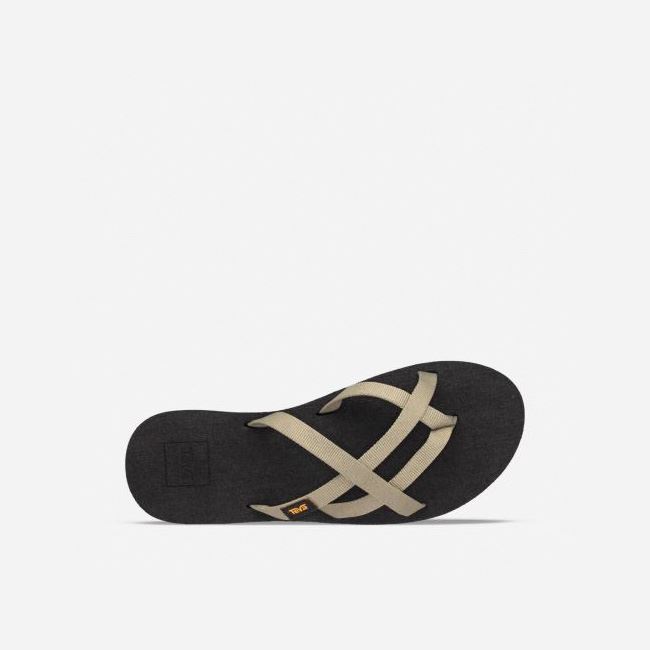 Olive Teva Olowahu Women's Flip Flops | 0JNUZE6