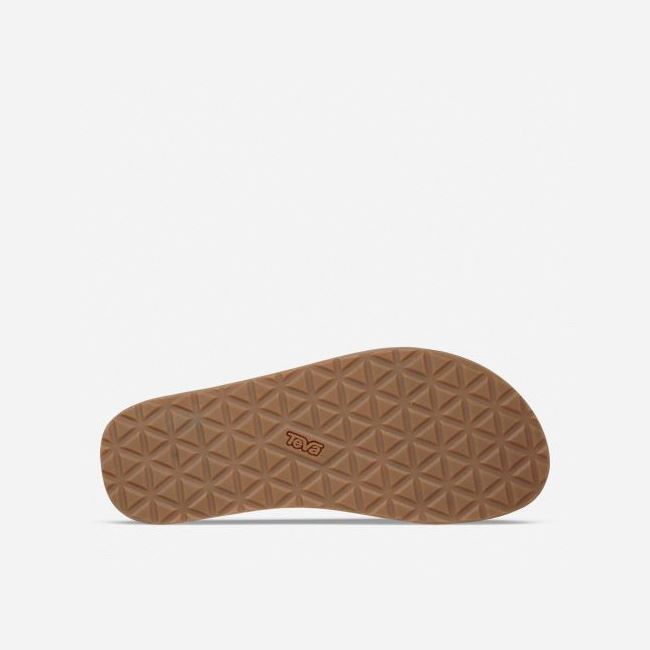 Olive Teva Original Universal Leather Men's Sandals | 5850DZE