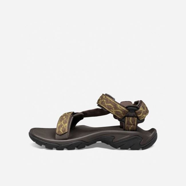 Olive Teva Terra Fi 5 Universal Men's Sandals | CUMONGT