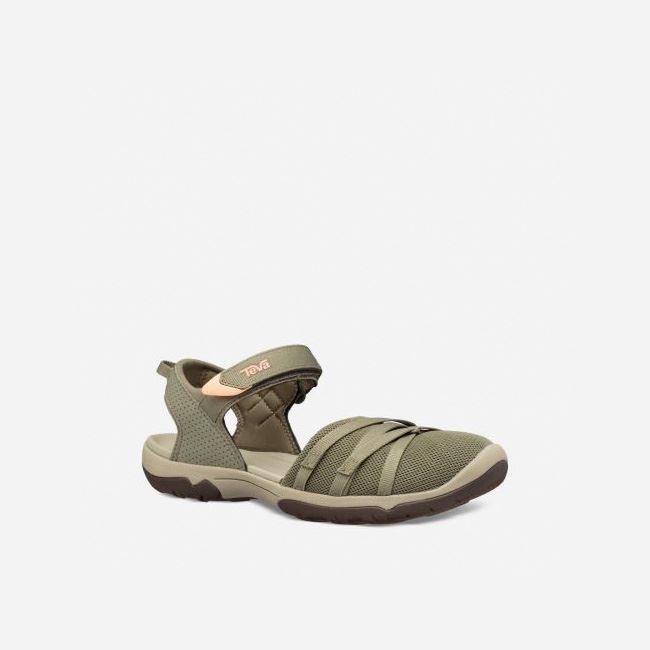 Olive Teva Tirra CT Women's Sandals | 595ODJN