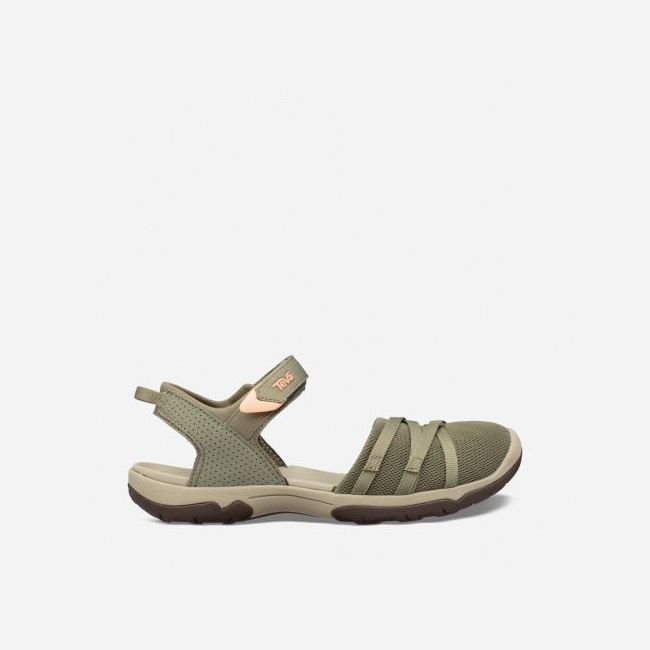 Olive Teva Tirra CT Women\'s Sandals | 595ODJN