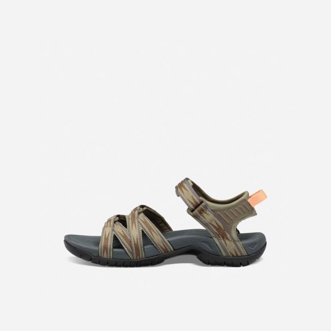 Olive Teva Tirra Women's Sandals | 38PE7MU