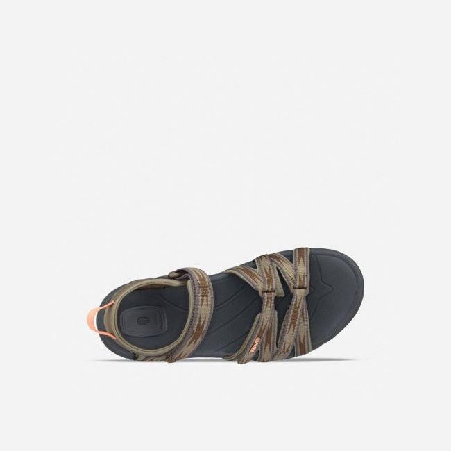 Olive Teva Tirra Women's Sandals | 38PE7MU