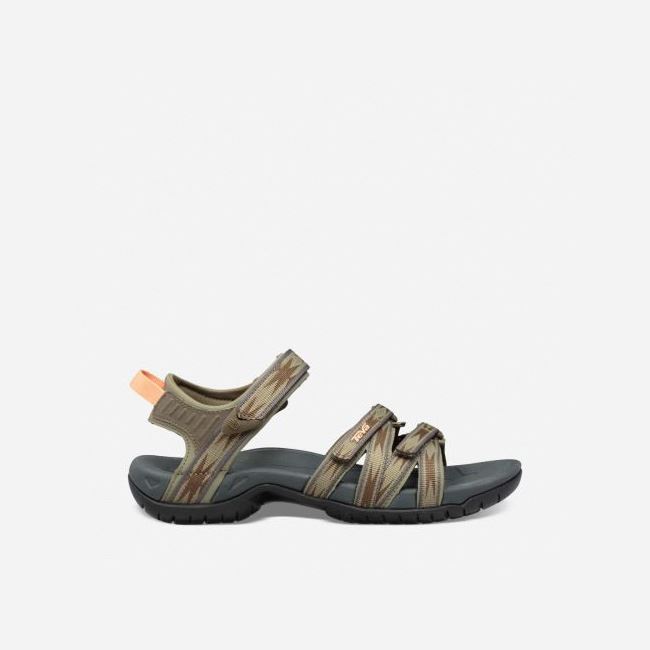 Olive Teva Tirra Women\'s Sandals | 38PE7MU