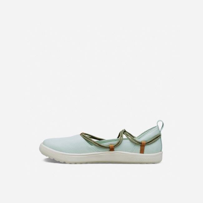 Olive Teva Voya Infinity MJ Women's Slip Ons | HT2BM03