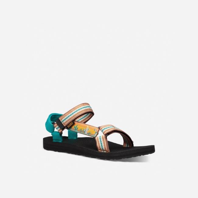 Orange Flower Teva Original Universal Women's Sandals | 70W06OR